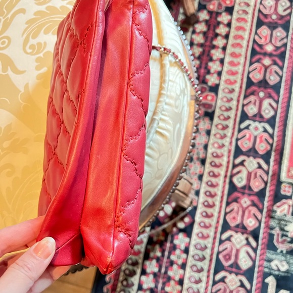 Chanel Burgundy Quilted Shoulder Bag - Picture 9 of 16